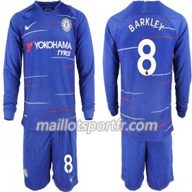 Maillot de Foot Chelsea Ross Barkley 8 Enfant Domicile 2018/19 ML